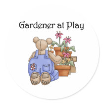 Gardener at Play Sticker