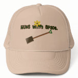 Gardener Gifts "Runs With Spade"--Adorable! Hat