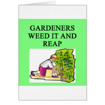 GARDENER joke Cards