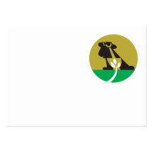 Gardener Landscaper With Shovel Digging Plant Business Card