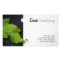 gardening, architecture, carpentry etc. card business cards