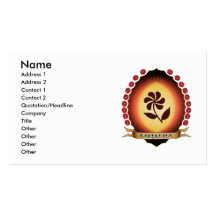 Gardening Mandorla Business Card Templates
