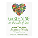 Gardening on the Side of Love Custom Invitation