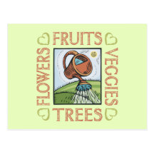 Gardening Postcard