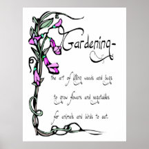 Gardening Poster