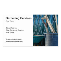 Gardening Services Business Card