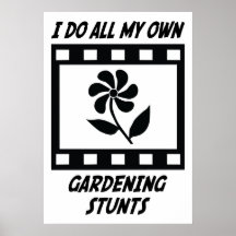 Gardening Stunts Print