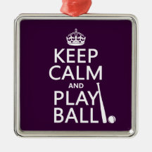 Gardez la boule de calme et de jeu (base-ball) (to ornement de noël