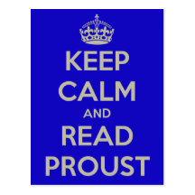 Gardez la carte postale calme de Proust