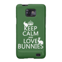 Gardez le calme et aimez les lapins - toutes les c coque galaxy s2