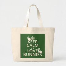 Gardez le calme et aimez les lapins - toutes les c sacs