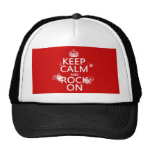 Gardez le calme et basculez sur (toute couleur d'a casquette