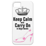 Gardez le calme et continuez dans des chaussures d coques iPhone 5