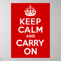 Gardez le calme et continuez la copie posters