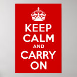 Gardez le calme et continuez la copie posters