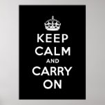 gardez le calme et continuez l'original posters