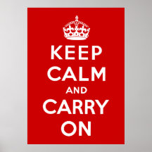 Gardez le calme et continuez posters
