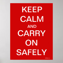 Gardez le calme et continuez sans risque - la sant posters