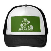 Gardez le calme et demandez à un bibliothécaire (t casquettes de camionneur
