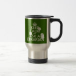 Gardez le calme et demandez à un bibliothécaire (t tasse