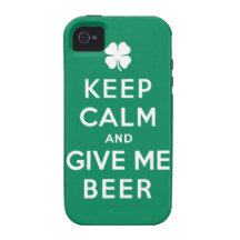 Gardez le calme et donnez-moi la bière coque vibe iPhone 4