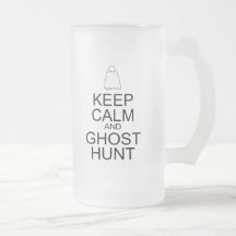 Gardez le calme et la chasse à fantôme (la parodie mug à café