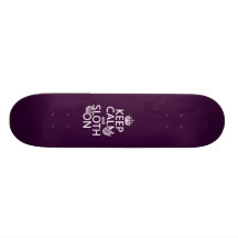 Gardez le calme et la paresse dessus skateboards personnalisés