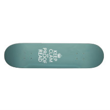 Gardez le calme et le corrigez sur épreuves (palou plateaux de skateboards customisés