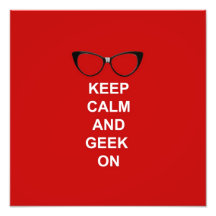 Gardez le calme et le geek dessus photographies d’art