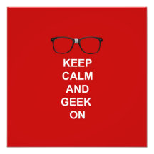 Gardez le calme et le geek dessus photos sur toile