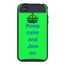 Gardez le calme et le juif sur le coque iphone