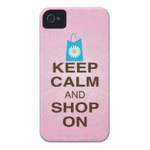 GARDEZ LE CALME et le MAGASIN SUR la caisse rose d Coque Case-Mate iPhone 4