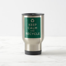Gardez le calme et le réutilisez mug