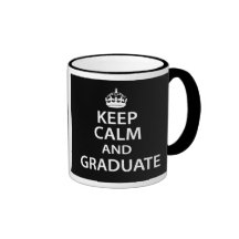 Gardez le calme et recevez un diplôme mugs à café