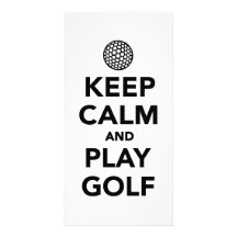 Gardez le golf de calme et de jeu cartes avec photo
