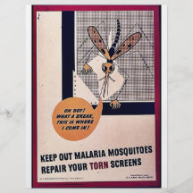 Gardez les moustiques de malaria réparent votre éb prospectus personnalisés