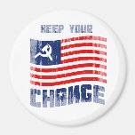 Gardez votre changement Faded.png Aimant Pour Réfrigérateur