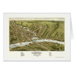 Gardiner & Pittston, ME Panoramic Map - 1878 cards