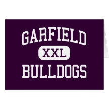 Garfield - Bulldogs - High - Commerce California Greeting Cards
