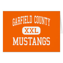 Garfield County - Mustangs - District - Jordan Greeting Cards