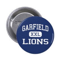 Garfield - Lions - High - San Diego California Button