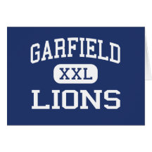 Garfield - Lions - High - San Diego California Card