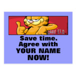 Garfield Logobox Agree With Me Postcards