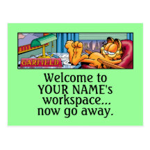 Garfield Logobox Now Go Away Postcards