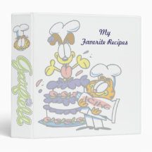 Garfield's Favourite Recipes Binder