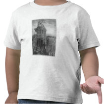 Gargantua on the towers of Notre-Dame at Paris t-shirts