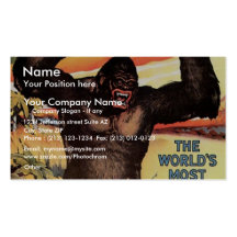 Gargantua The Great Retro Theatre Business Card Templates