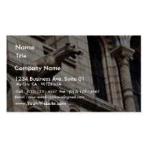 Gargoyle At The British Natural History Museum Business Card