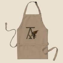 Gargoyle Monogram A aprons