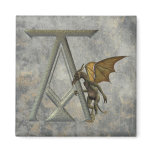 Gargoyle Monogram A Magnet